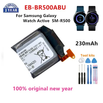 100% Оригинален EB-BR500ABU 230 ма, нова батерия за Samsung Galaxy Watch Active SM-R500, батерии + Инструменти