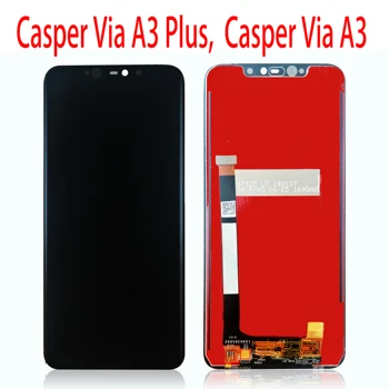 6,2 Инча за Casper via a3/Casper via a3 Plus LCD сензорен дисплей и цифров преобразувател стъкло