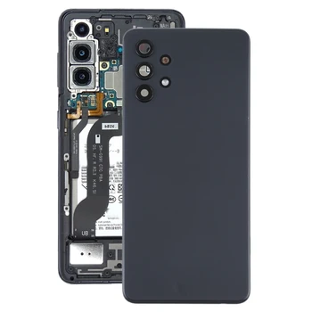 Висококачествена задния капак на отделението за батерията с капак на обектива на камерата за Samsung Galaxy A32 4G