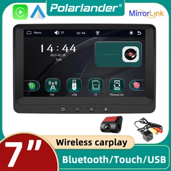 Авто Мултимедиен Плейър С Докосване на Екрана Autolink Безжичен Android Auto/IOS Carplay Bluetooth 7 