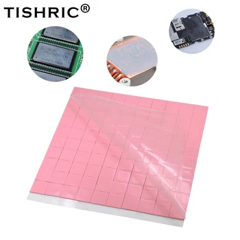 TISHRIC CPU Heatsink 100шт Термопластичная Полагане на Топлинна Охладител, Охлаждащ Провеждане на Радиатора 100 мм *100 мм * 0,5 мм 1 мм, 1,5 мм, 2 мм и полагане на Силикон