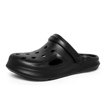 Дамски чехли сабо, обувки на дебелото платформа, 2023, мъжки летни плажни сандали от EVA за почивка, жените имат противоплъзгаща обувки за баня