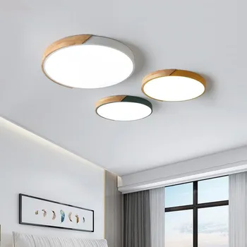 ПРИЛОЖЕНИЕ на Led тавана лампа, с регулируема яркост, модерна панел за лампи и кръг, лампа за дневна, спалня, кухня, антре, повърхностно монтиране, led лампа