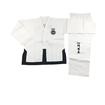 Таекуондо Добок Стандартна униформи ITF за помощник на капитана, изискан костюм за таекуондо с бродерия 보조 코치 유니폼