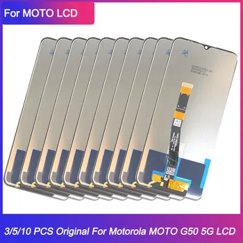 3/5/10 бр./лот LCD дисплей За Motorola Moto G50 5 ГРАМА LCD дисплей със сензорен панел, Дигитайзер на Екрана в Събирането На Moto G50 5G Дисплей