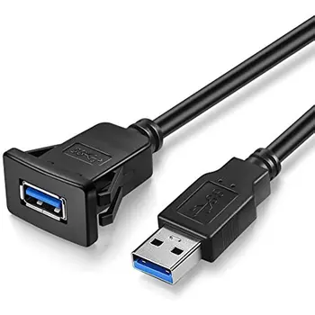Висококачествен удлинительный кабел USB 3.0 от мъжа към жената с дължина 1 м 3 метра USB3.0, кв кабел за скрит монтаж на таблото