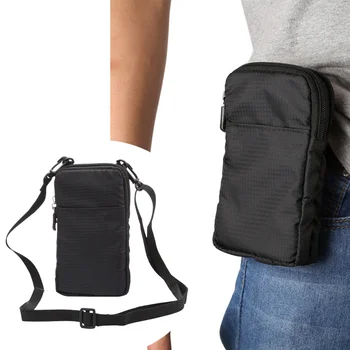 Универсална чанта-кобур за телефон iPhone12 Pro Mini, защитна чанта за мобилен телефон, поясная чанта, холщовая поясная чанта с цип
