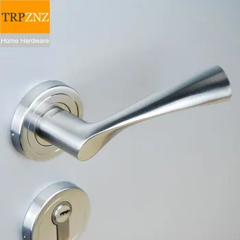 Висококачествена цели дръжка от неръждаема стомана 304, автоматично заключване на вратите разъемного тип, заключване за спални, дръжка за заключване на вътрешната врата, брава за заключване