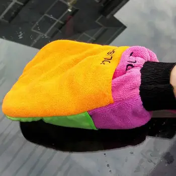 Ръкавици за автомивка 3 в 1, богат на функции Рукавица, кърпа за почистване от микрофибър на автомобила