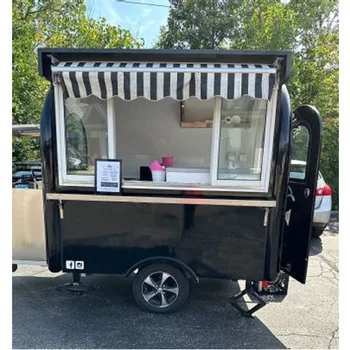 Подвижни колички за хот-дог, кухненски Ремаркета за съхранение на напитки, колички за хот-дог, колички за сладолед, пътуваща количка за продажба