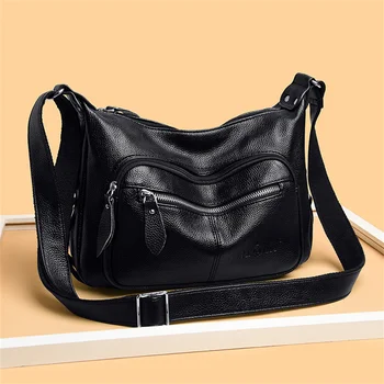 Луксозни портфейли и чанти от естествена кожа 2023, висококачествена дизайнерска чанта-месинджър, дамски чанти през рамо, женствена чанта
