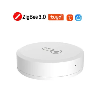 Датчици за температура и влажност на един умен дом работят с Алекса Google Home Zigbee Сензор за температура и влажност на Hristo Smart Zigbee