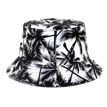 Памучни шапки-ведерки, лятна сгъваема солнцезащитная шапка, однотонная шапка в стил хип-хоп с широка периферия, Плажна шапка рибар с защита от uv