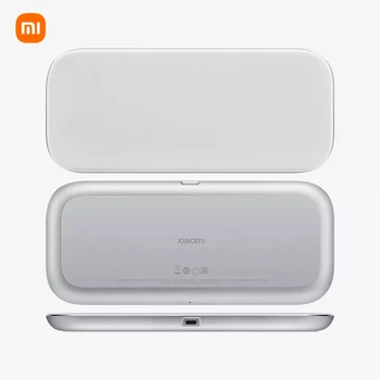 Оригиналната безжична такса бързо зареждане Xiaomi с няколко макари, поддръжка на 3 устройства едновременно, съвместима функция зареждане