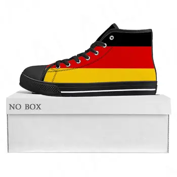 Маратонки-високо качество с флага на Германия, мъжки и женски парусиновые маратонки за тийнейджъри, Германия, ежедневни обувки за двойки, обувки по поръчка