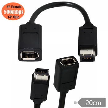 1394 IEEE 6Pin щекер към 6Pin штекеру Firewire кабел-адаптер за цифров фотоапарат медицинско оборудване Firewire