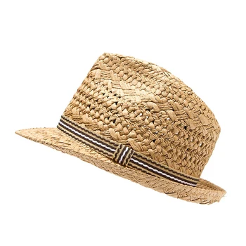 Модерна детска лятна шапка слама от Слънцето ръчно изработени от 100%, плажна Фетровая шапка в стил Бохо за Момчета, шапка-фетровая шапка за Момичета, Панама, Бандитская Шапка 25