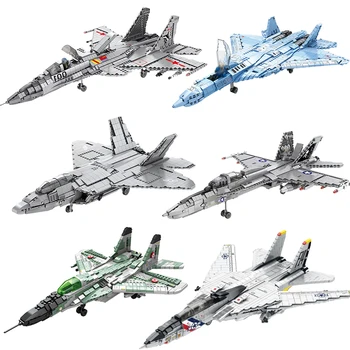 САЩ F14 F16 F18 F22, Оръжие, Военно-Въздушните Сили, Гигантски Строителни Блокове, Бойци Sukhoi Su-57 Су-27 на Втората Световна война, Тухли, Набор от Детски Играчки