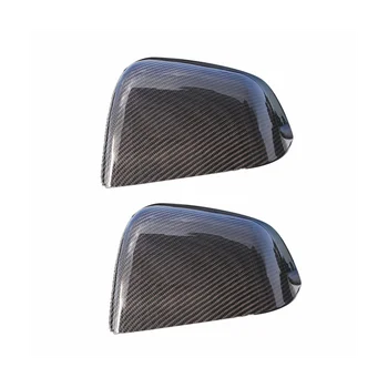 За Model3/Y, защитен калъф за огледала за обратно виждане, черненый углепластиковый аксесоар, декоративен ярко черно