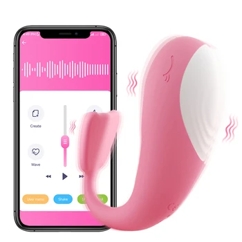 10 Режими на вибратори, вагинален стимулатор във формата на кит, вибрираща яйце, управление на приложението Bluetooth, секс играчки за жени, масаж на точките G