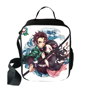 НОВА чанта-хладилник Demon Slayer Kimetsu No Yaiba за обяд за момичета, преносими термосумки за пикник за ученици, обяд-бокс за момчета, чанта-тоут