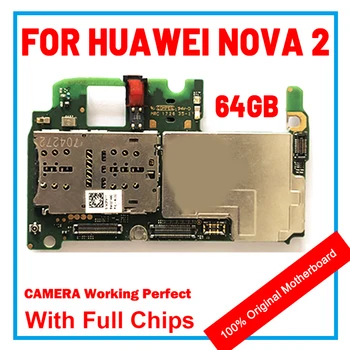 За Huawei NOVA 2 100% Чиста замененная оригиналната дънна платка 64B ROM на дънната платка Android OS, логическа такса с чипове