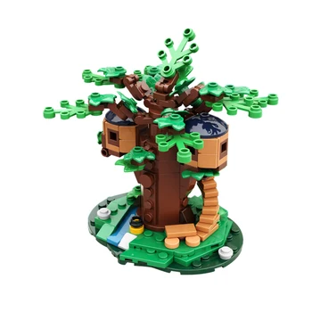 MOC Mini Tree House Колекция Градивни елементи за Къщата на Дървото, Образователна Детска Модел, Класически Съвместими 21318 Тухли, Играчки, Подарък За Рожден Ден За Деца, детски Играчки