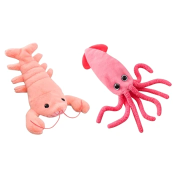 Електрически Плюшени играчки-омари, имитиращи Каракатицу, Танцуваща играчка, заряжаемая чрез USB Мека играчка-животно, детски електронен подарък P15F