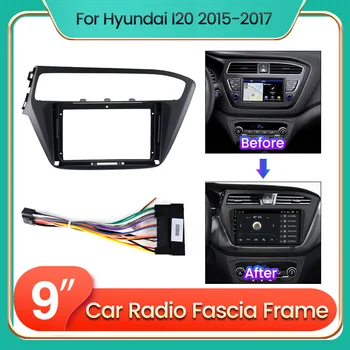 Автомобилни радиоприемници за Hyundai I20 2015-2017 Android Мултимедиен плеър панел корпус 2din рамка стерео покриване на арматурното табло