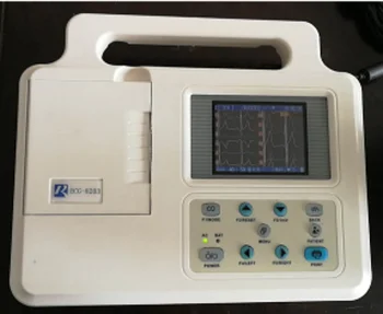 Ултрапортативен електрокардиограф ECG 8801 с един изход, 3,5-инчов широкоекранен дисплей с 12-канален форма на сигнала на един екран
