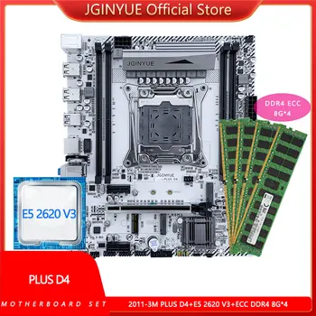 Разход на набор от дънни платки JGINYUE LGA 2011-3 с процесор Intel E5 2620 V3 и оперативна памет DDR4 ECC (8G * 4) M. 2 NVME SATA X99 placa mae PLUS D4