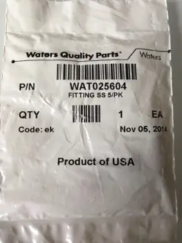 Съединител Waters от неръждаема стомана WAT025604 съвет лопастное пръстен, 5 бр./оригинална опаковка