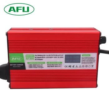 Интелигентно зарядно устройство за батерията, LiFePO4 14,6 На 15 А, използвано за батерията 4S LiFePO4 12,8 В, бързо зарядно устройство с вентилатор и OLED-дисплей