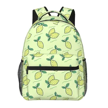 Жена раница, скъпа модерна чанта лимонов цвят, за жени, мъже училищна чанта, чанта за книги Mochila