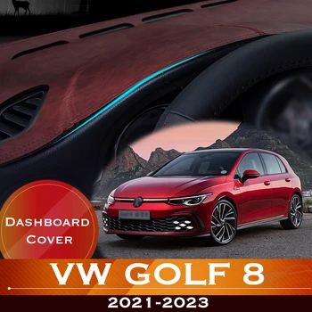 За Volkswagen VW Golf 8 MK8 2021-2023 Таблото на Автомобила, Избегающая за Осветление на Таблото Платформа, корица на Маса, Кожена Противоскользящий Мат 2022