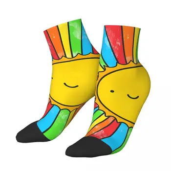 Happy мъжки чорапи до глезена излъчват положителен, ежедневни чорапи за екипажа в стил харадзюку с подарочным модел