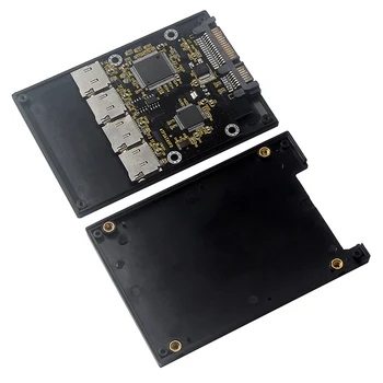 2,5-Инчов карта-адаптер 4 TF на SATA Твърд диск SSD собствено производство, За групова RAID-карти Micro-SD SATA