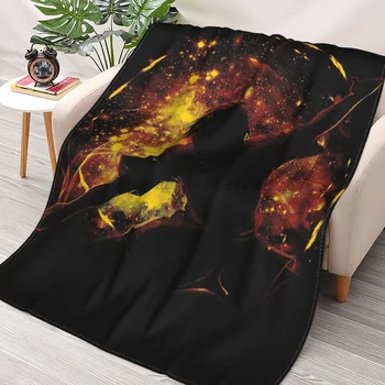 Галактическата Принц на Огъня Ръси Одеяла, Фланелевое Ультрамягкое Топло одеяло за пикник, постилка за легло