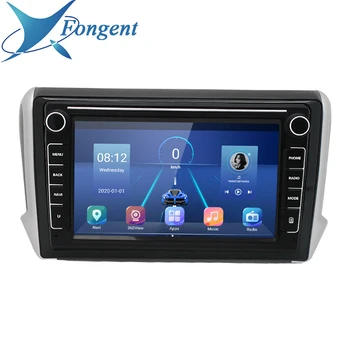 Кола стерео Android за Peugeot 2008 серия 208 2012 2016 2017 2018 Мултимедиен стерео автомобилен GPS-плеър, навигация, GPS радио, Без DVD