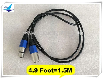 20 бр. аксесоари за dj-и, кабели DMX осветление, 3-контактни кабели DMX XLR, 4,9 фута