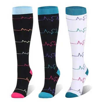 Спортни компресия чорапи със защита от умора, женски мъжки чорапи за полет, чорапи за съпротива на глад, циркулация и възстановяване за мъже