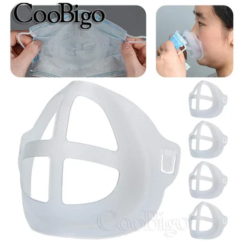 5шт PE 3D Маска Вътрешна възглавница Притежателя скоба Маска за устата Подкрепа дишаща клапан Дихателна възглавница за деца и възрастни
