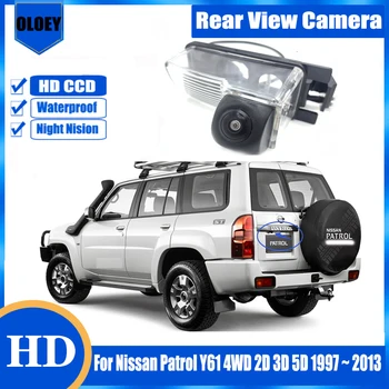 HD камера за задно виждане За Nissan Patrol Y61 4WD 2D 3D и 5D 1997 ~ 2013 Нощно виждане Парковочная Камера за Обратно виждане/камера регистрационен номер