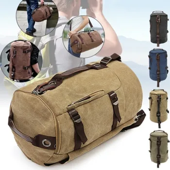 LKEEP Мъжка чанта с голям капацитет, раница за катерене, мъжки чанти, холщовое кофа, раница на рамо