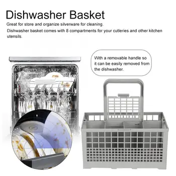 1 бр. универсална кошница за миялна машина, подмяна ABS, Многофункционална кошница за прибори за миялна машина, кутия за съхранение, аксесоар