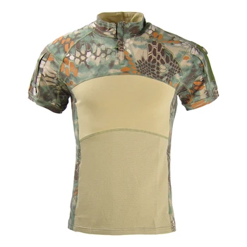 HAN WILD Улични военни ризи с къс ръкав, камуфляжная тактическа риза, армията военни дрехи, мъжки ловни бойни тениски